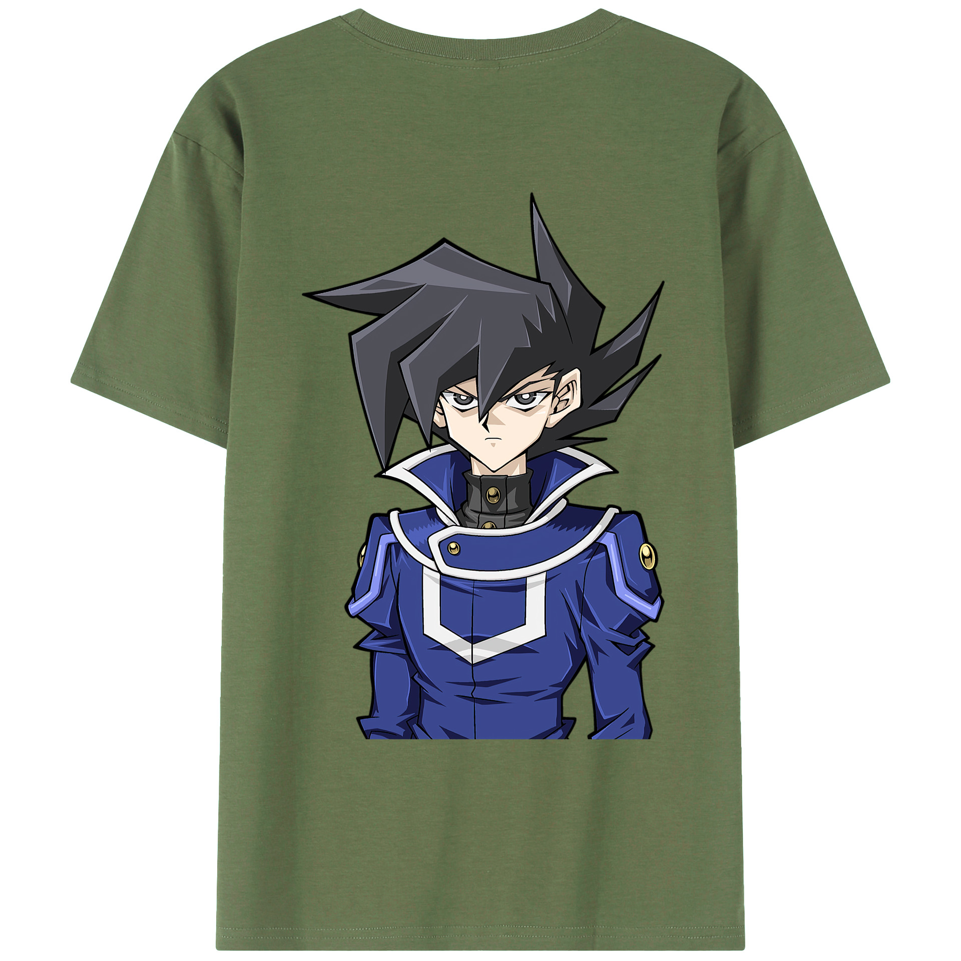 （画像用） 遊☆戯☆王 Yu-Gi-Oh! 綿100％ メンズ半袖Tシャツ（バックプリント） 通気性
